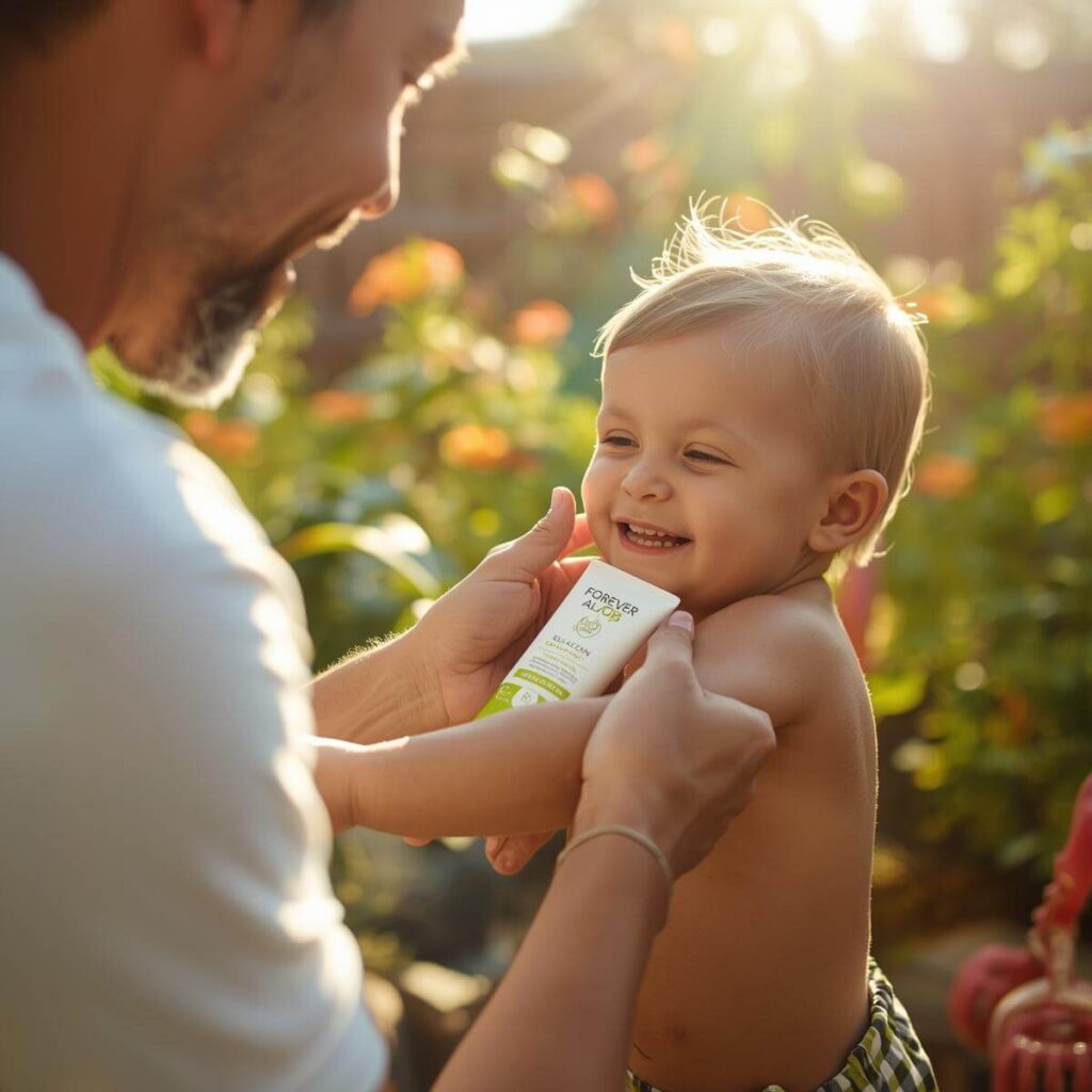 Peaux Sensibles & Enfants Pourquoi la Crème Solaire Forever est le Choix de Confiance des Familles